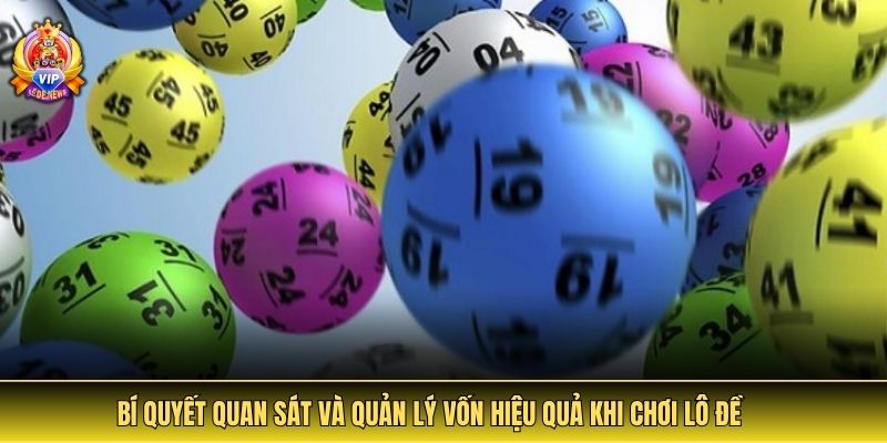 Bí quyết quan sát và quản lý vốn hiệu quả khi chơi lô đề