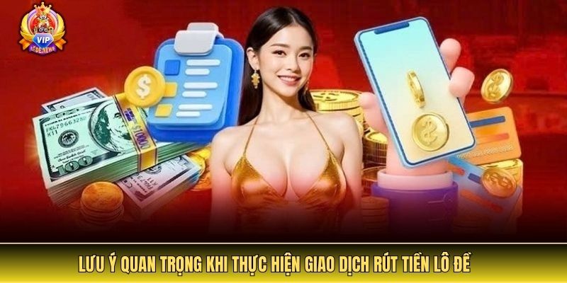 Lưu ý quan trọng khi thực hiện giao dịch rút tiền lô đề
